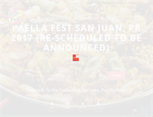 Tablet Screenshot of paellafest.org